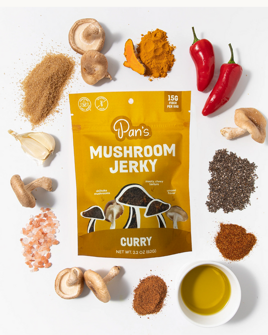 Curry Mushroom Jerky by Pan's Mushroom Jerky