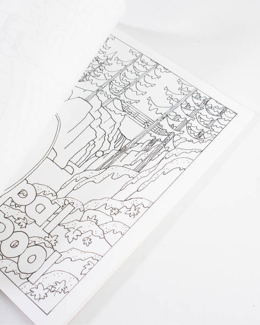 A to Z Oregon Waterfalls Coloring Book by Land of the Lost Girl