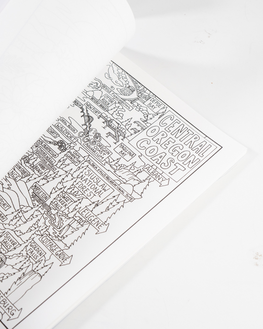 Oregon Coast Coloring Book by Land of the Lost Girl