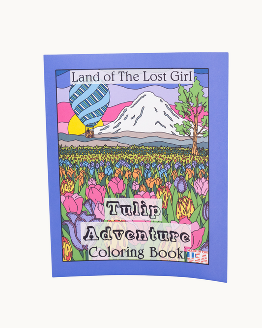 Tulip Adventure Coloring Book by Land of the Lost Girl