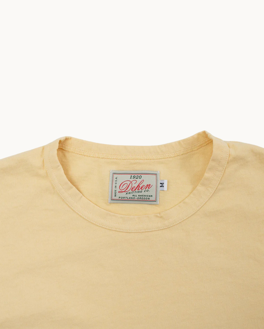 Single Pocket Tee - Lemon by Dehen 1920