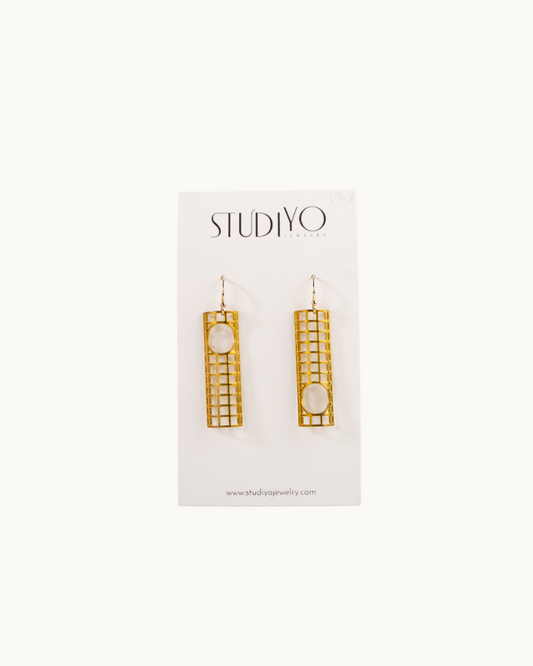 Void Brass Earrings by Studiyo Jewelry