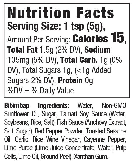 Bibimbap Korean-Style Marinade & Hot Sauce by HYCH