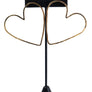 Hammered Heart Earrings Brass by Vittrock