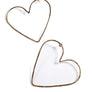 Hammered Heart Earrings Brass by Vittrock