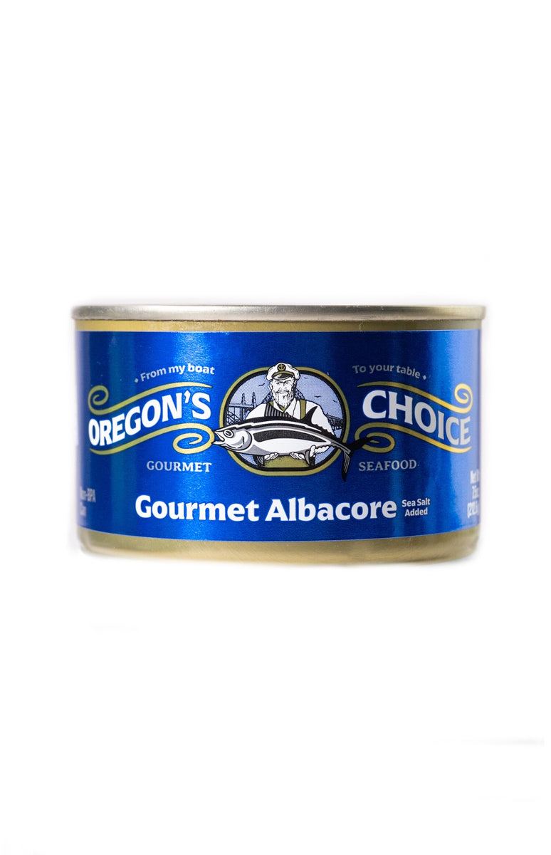 Gourmet Albacore Tuna (Lightly Salted) 7.5oz Can by Oregon's