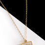 White Resin Flower Necklace w/ Pearl Drop by Lace & Pearls Jewelry