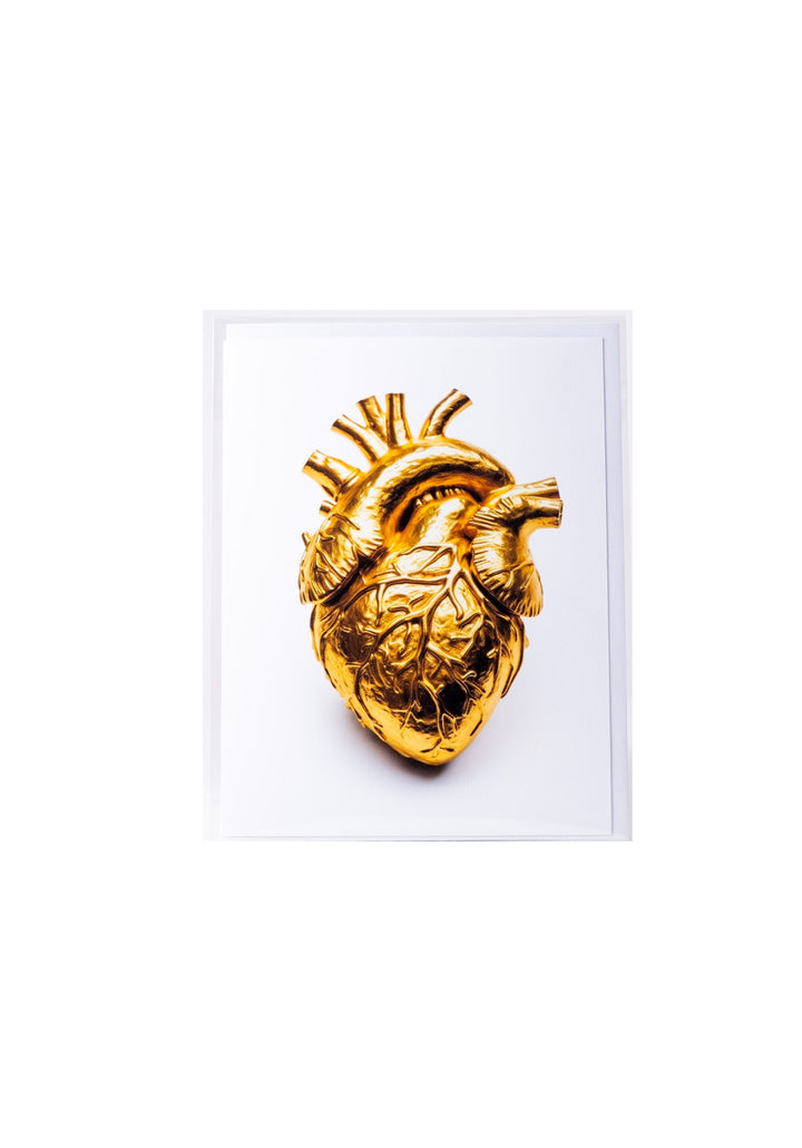 Gold Heart Card by Lumbering Shenanigans