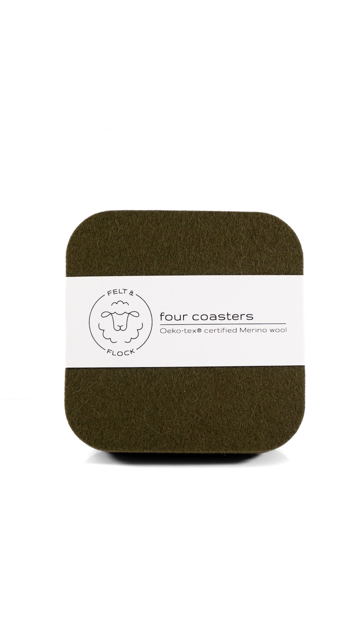 Square Coasters (Set of 4) by Felt & Flock