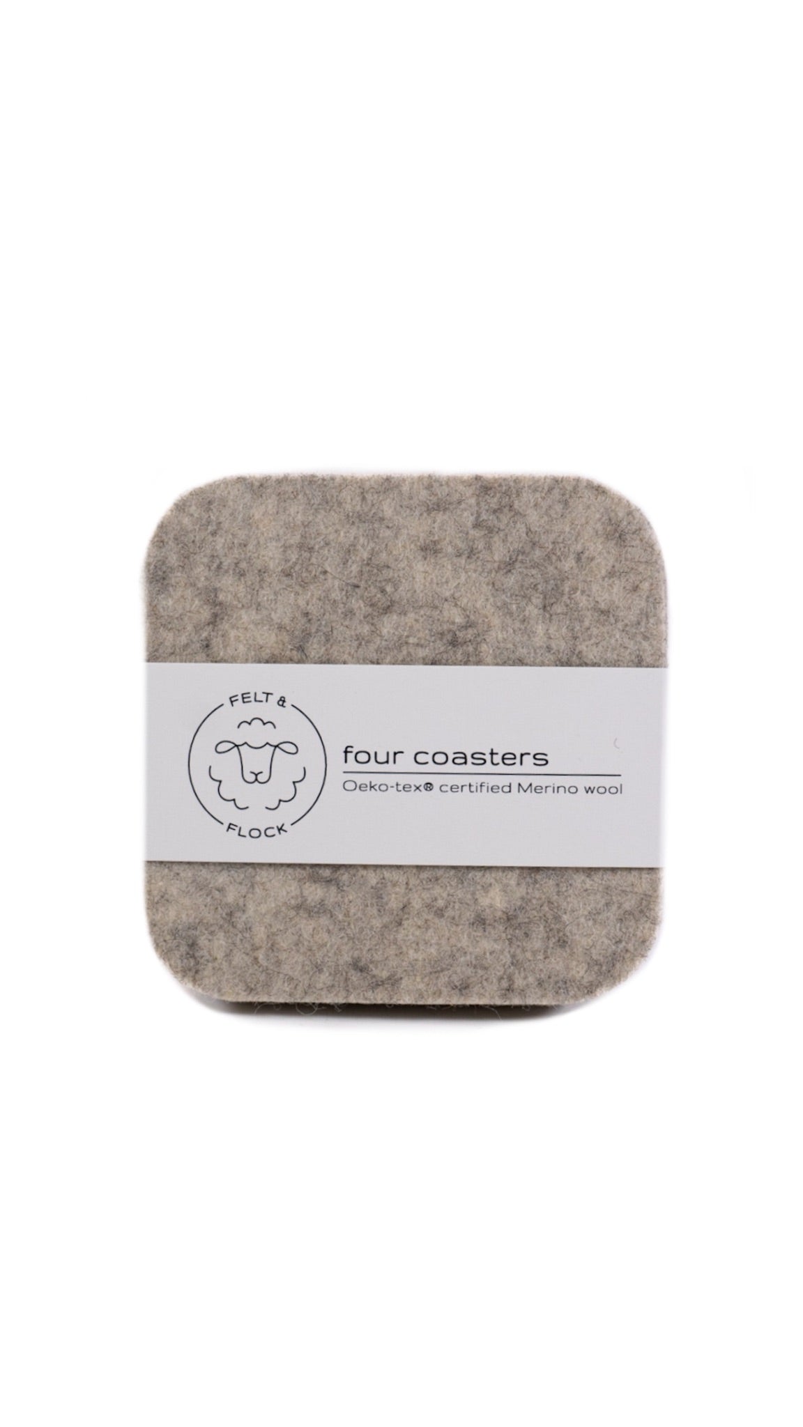 Square Coasters (Set of 4) by Felt & Flock