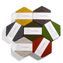 Hexagon Coasters (Set of 4) by Felt & Flock