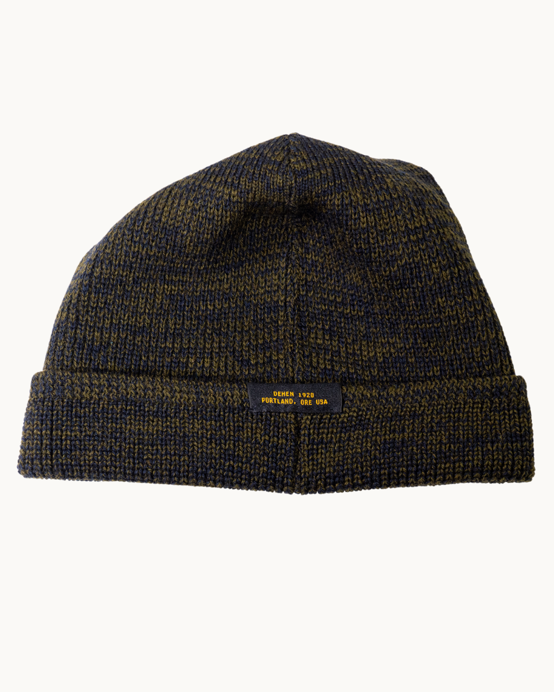 Wool Knit Watch Cap Loden/Navy Mix by Dehen 1920 – MadeHere