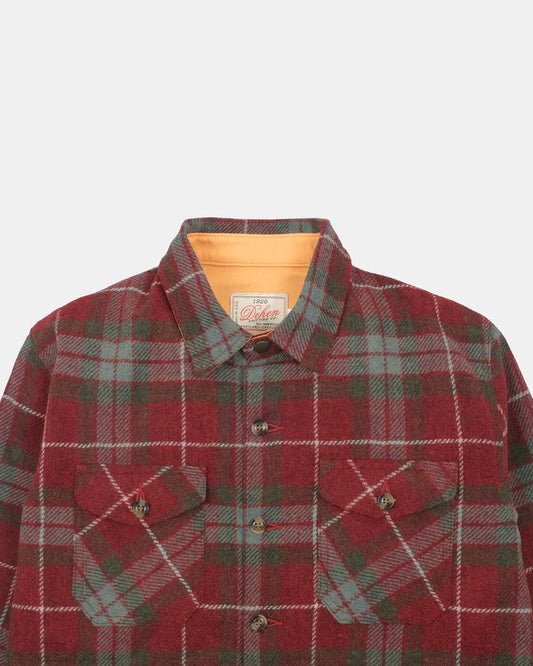 Crissman Overshirt - Red Fraser Plaid by Dehen 1920