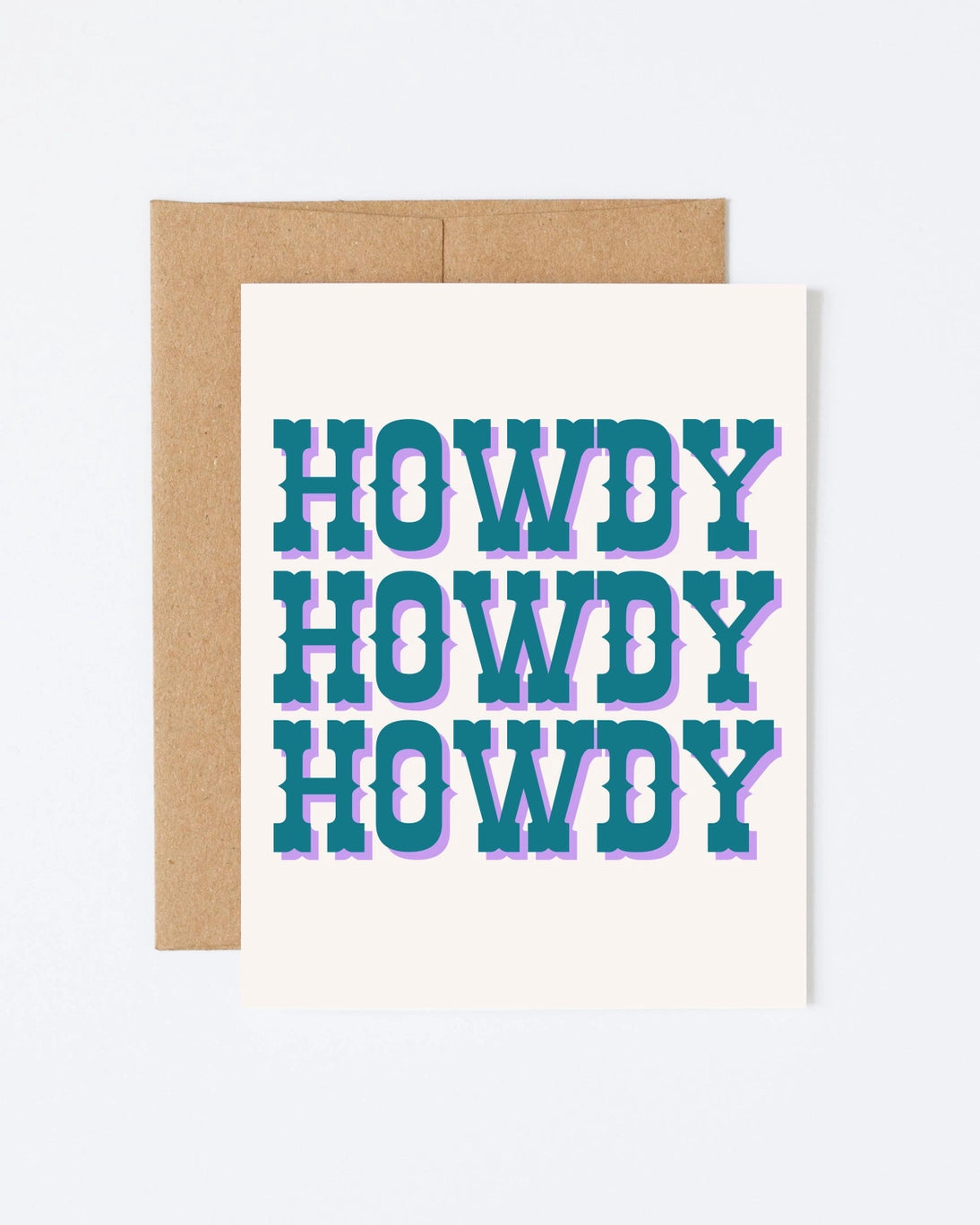 Howdy Howdy Howdy Card by Howdy Partner Paper Goods
