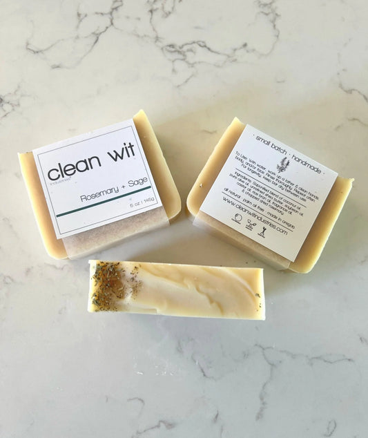 Rosemary + Sage Soap Bar by Clean Wit