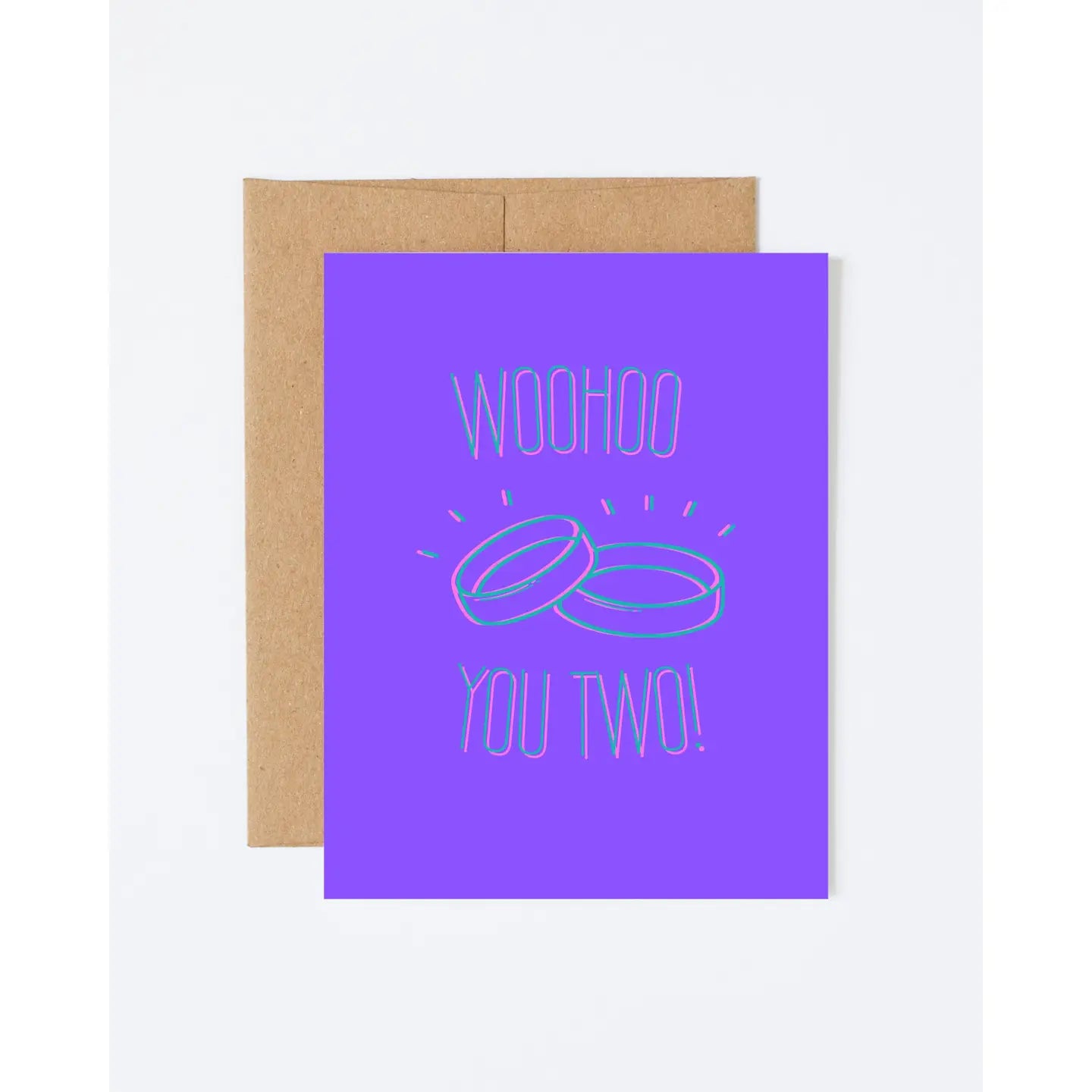 Woohoo You Two Card by Howdy Partner Paper Goods