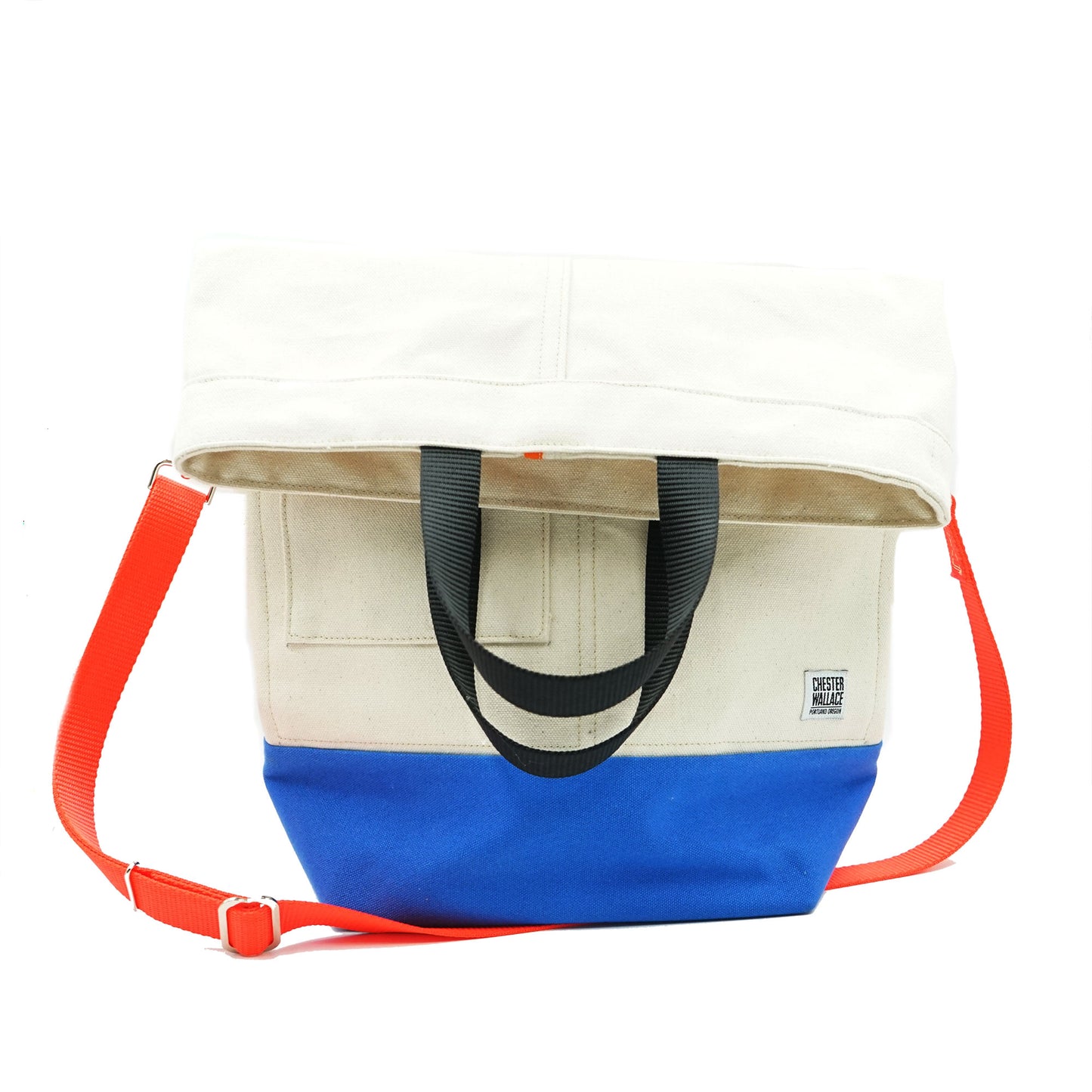 Upright Bag Chester Wallace Natural Bluebird Orange