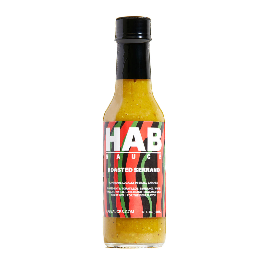 5oz Habanero Hot Sauce Roasted Serrano Hab sauce
