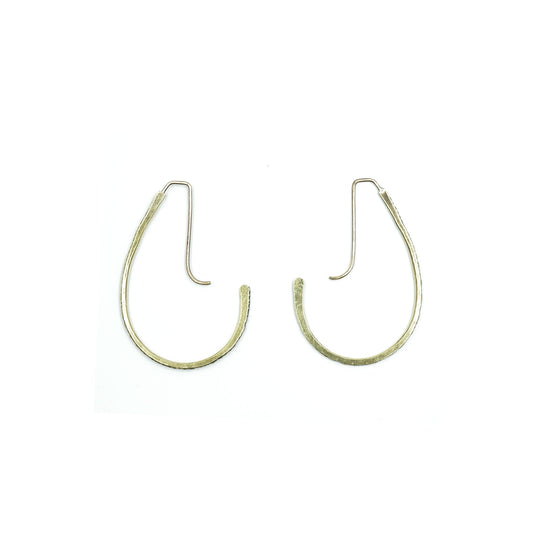 Jules Hoops in Brass by Julie Cooper Designs SMALL