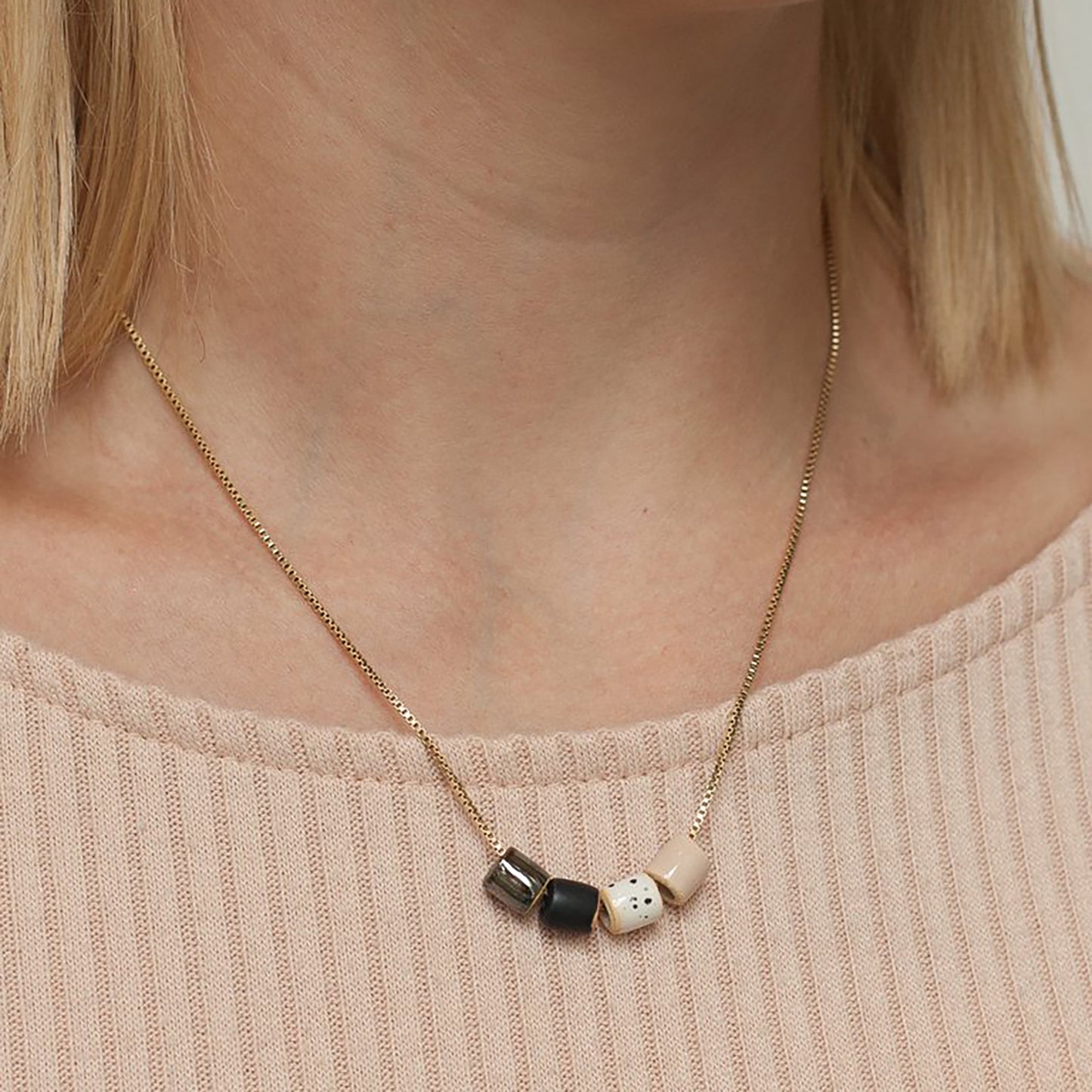 The Pursuits of Happiness Tiny Bead Necklace