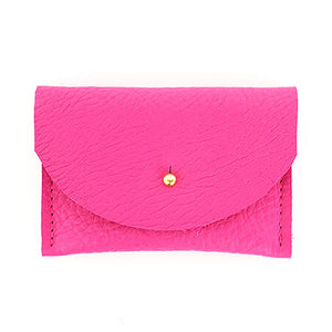 Pink Leather Cardholder by Primecut