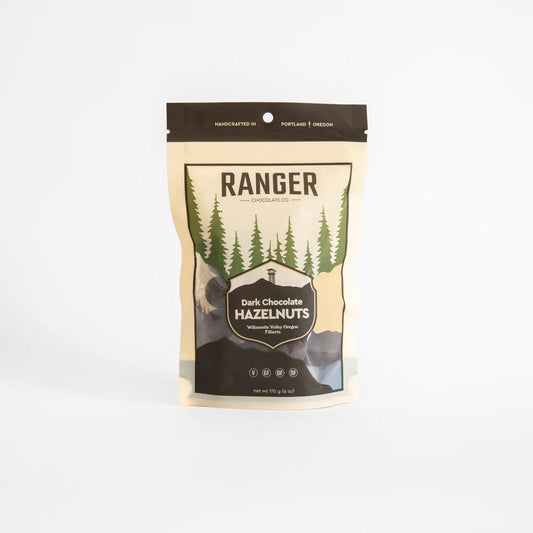 Dark Chocolate Covered Hazelnuts by Ranger Chocolate