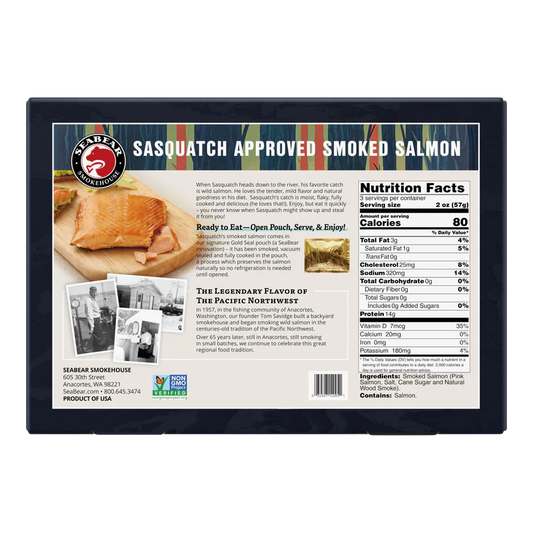 Sasquatch Approved Smoked Salmon Gift Box by SeaBear