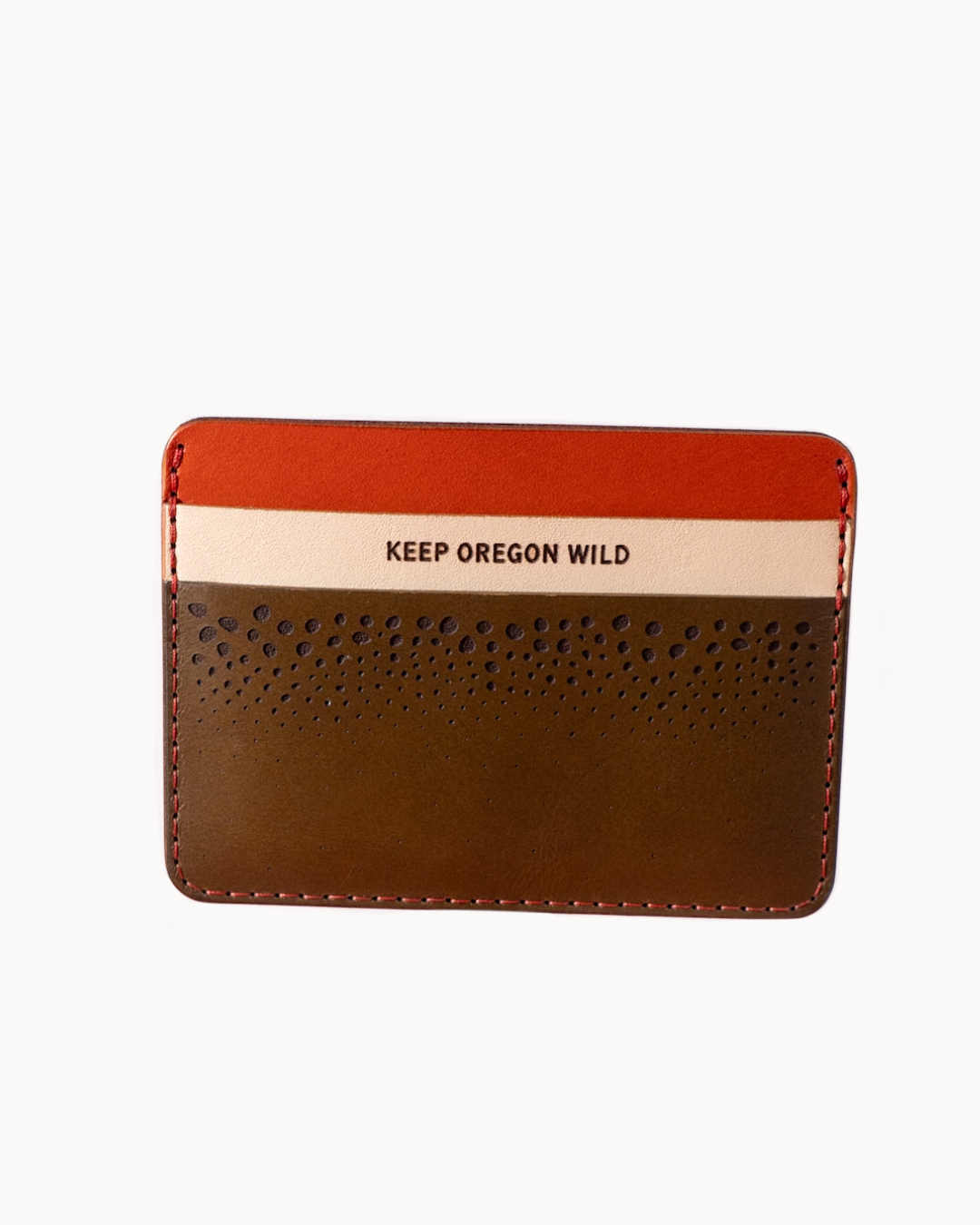 Salmon Giveback Half Wallet by Woolly