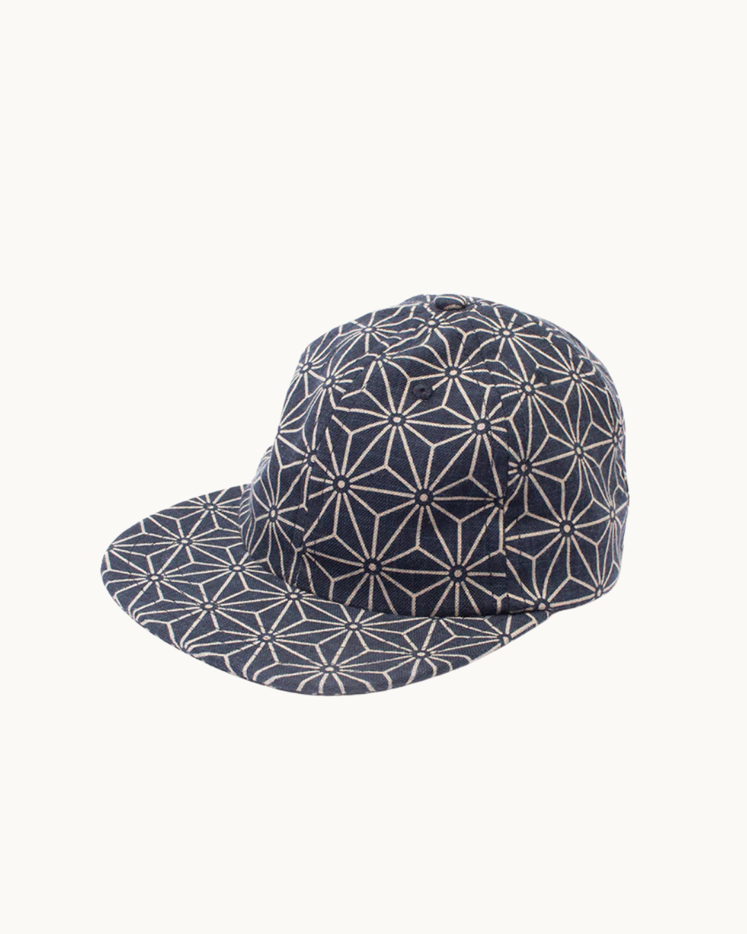 Indigo Asanoha 5-Panel Cap by Kiriko
