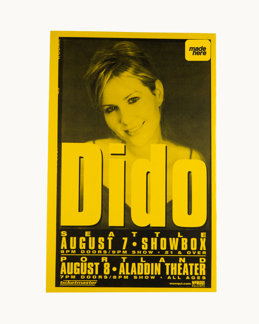 Dido at The Showbox & Aladdin Theater Poster by Keeping it Reel