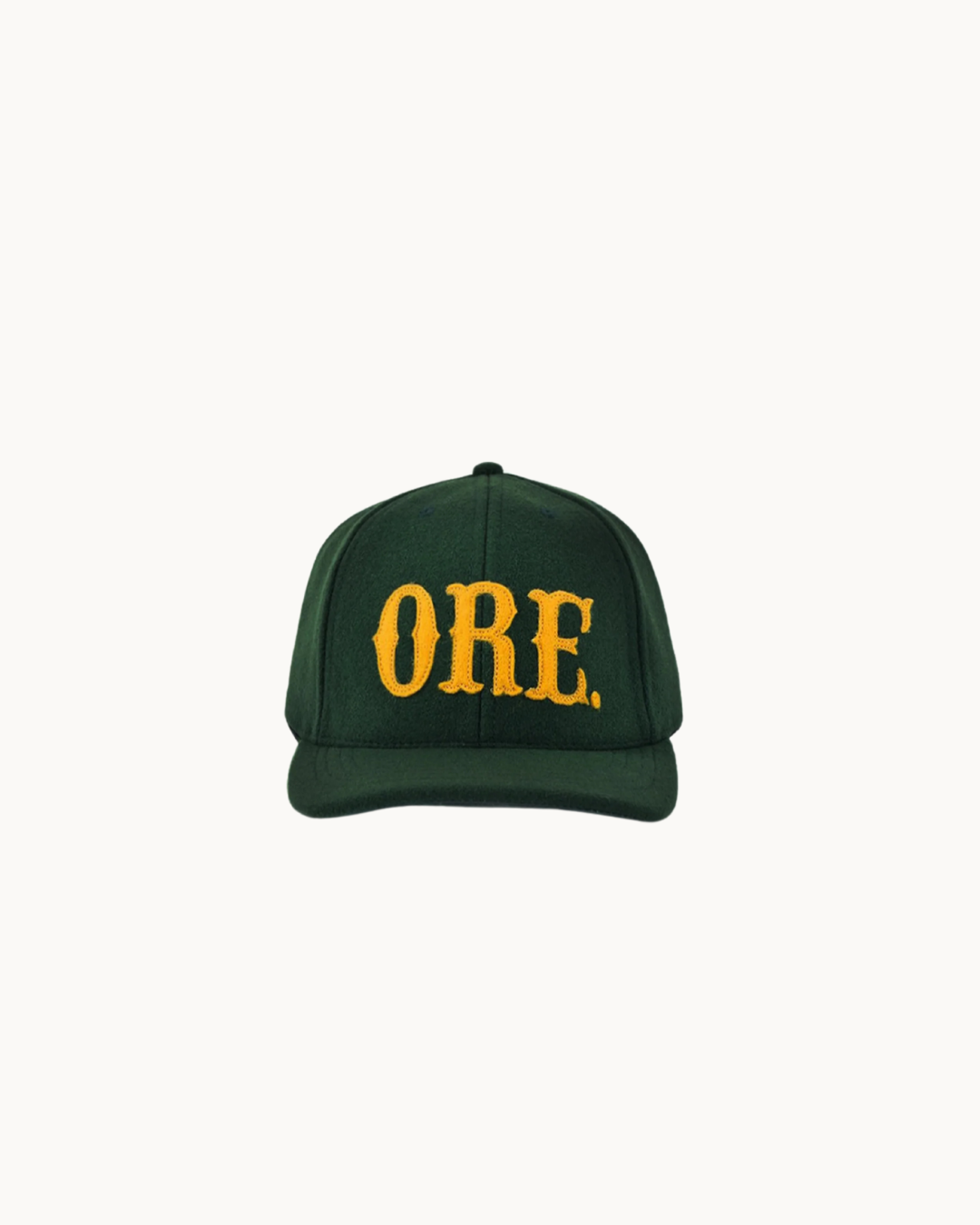 Wool Baseball Hat - ORE Green/Gold by Dehen 1920