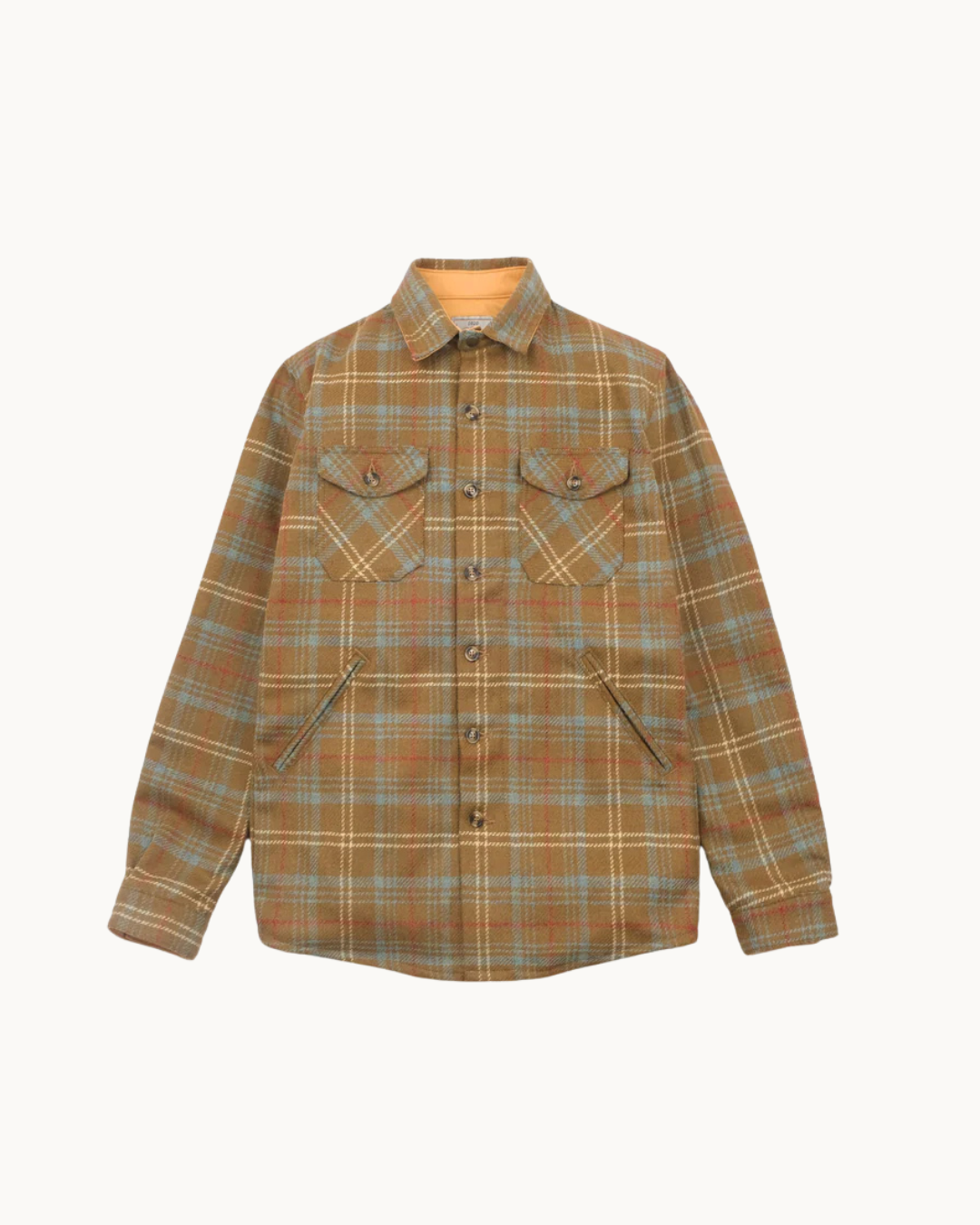 Crissman Overshirt - Tan Chisolm Plaid by Dehen 1920