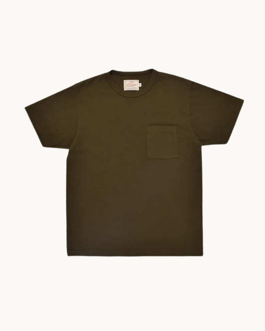 Single Pocket Tee - Loden by Dehen 1920