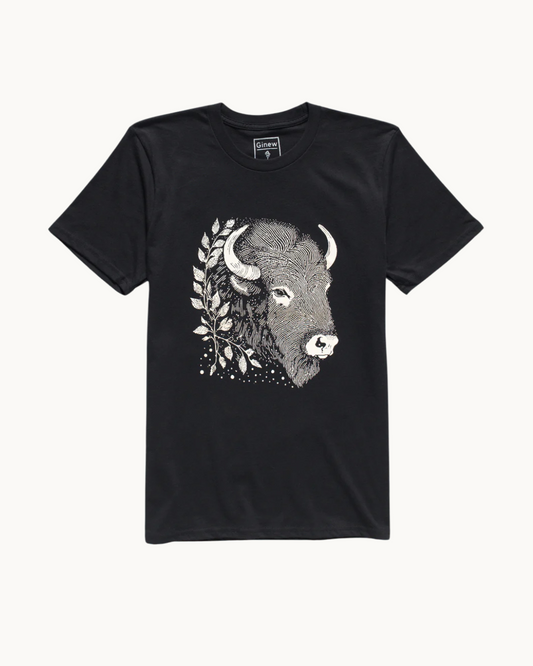 Bison Head Tee by Ginew