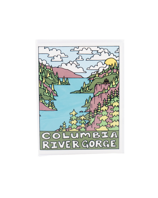 Columbia River Gorge Card by Land of the Lost Girl