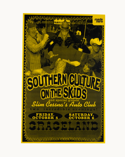 Southern Culture on the Skids at Graceland Poster by Keeping it Reel