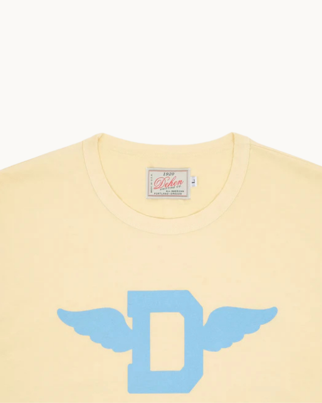 Track Tee - Lemon by Dehen 1920