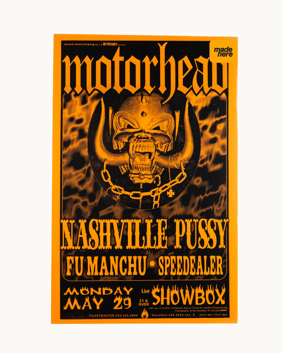 Motorhead at The Showbox Poster by Keeping it Reel