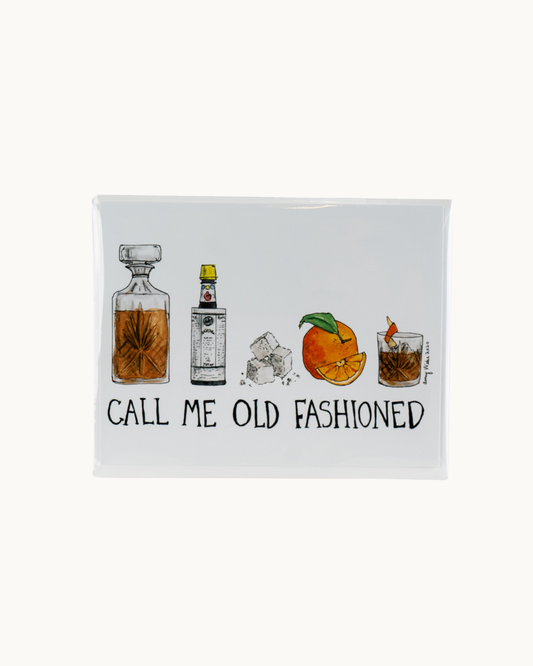 Call Me Old Fashioned Card by Amy Wike Illustration