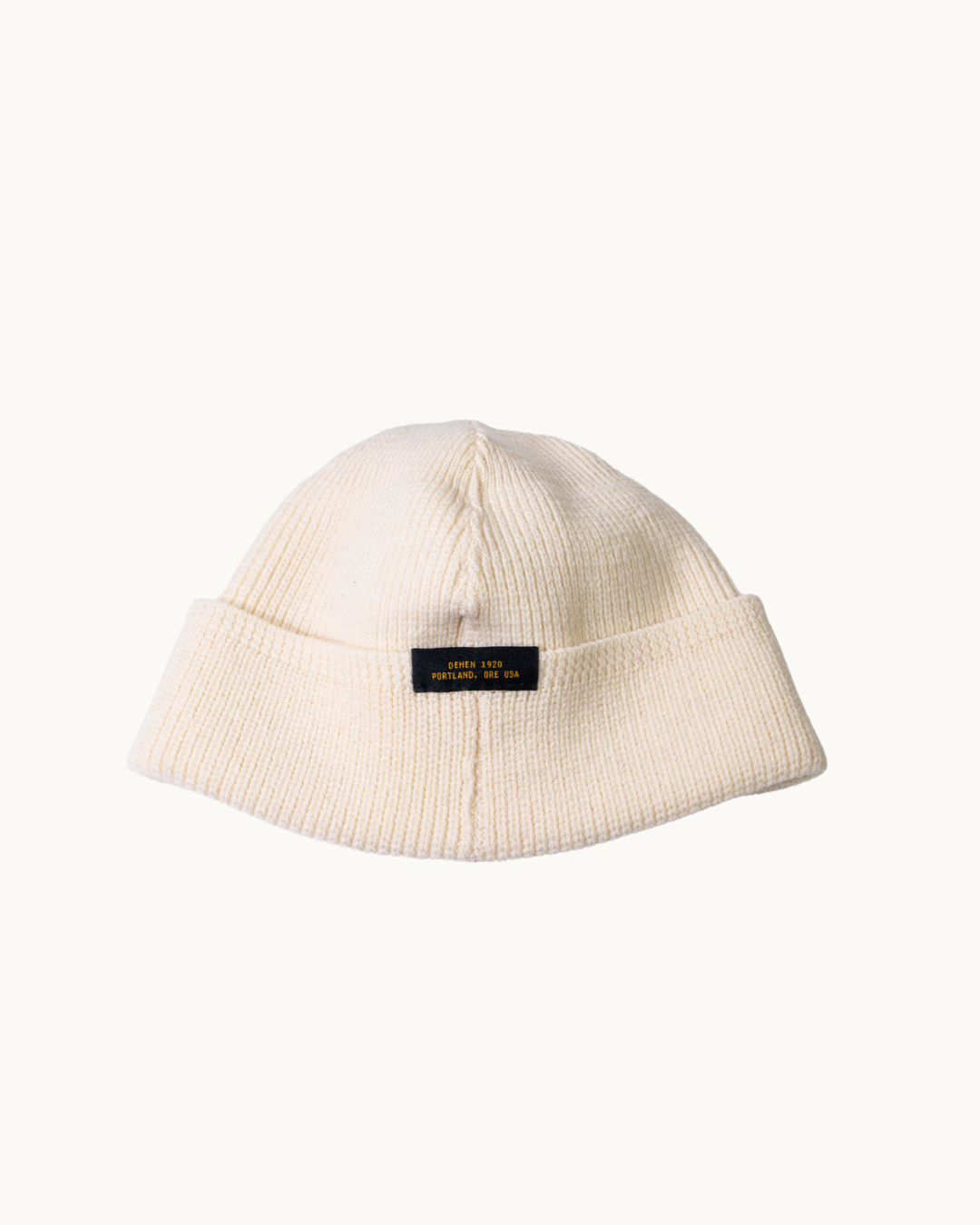 Wool Knit Watch Cap - Natural by Dehen 1920