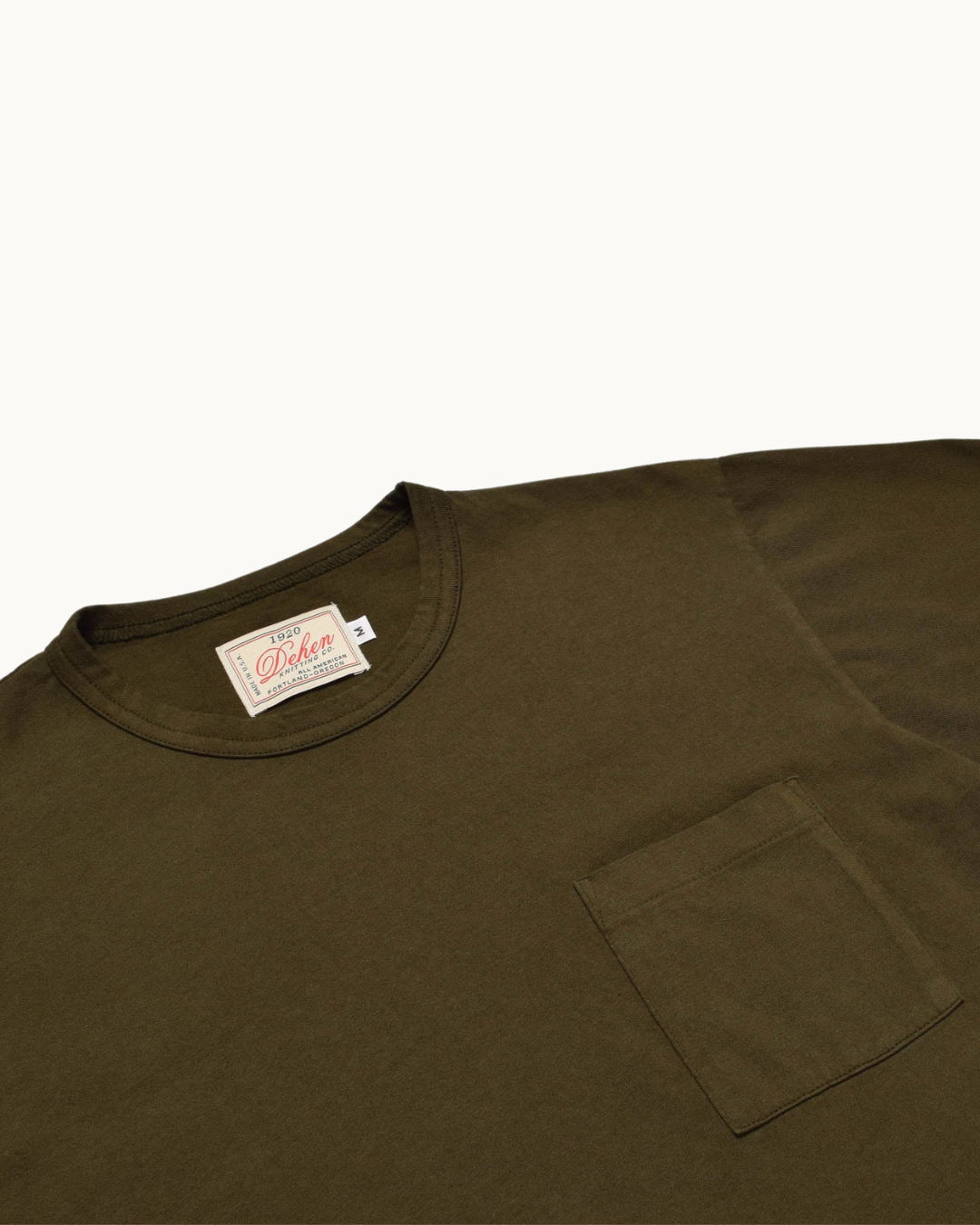 Single Pocket Tee - Loden by Dehen 1920