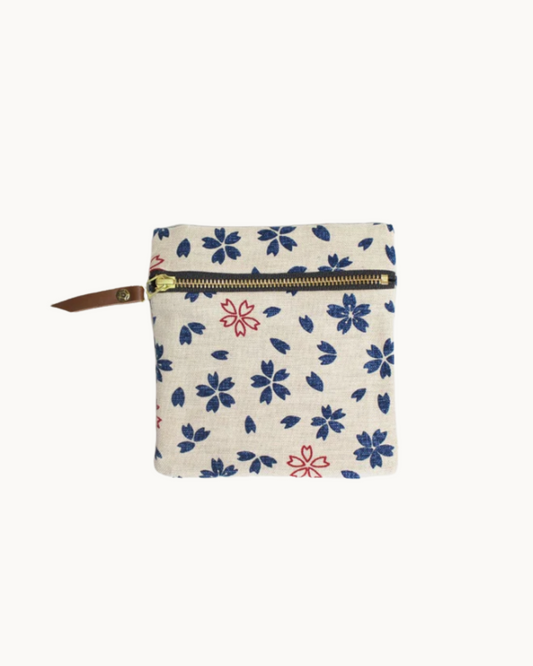 Flat Small Zipper Pouch by Kiriko