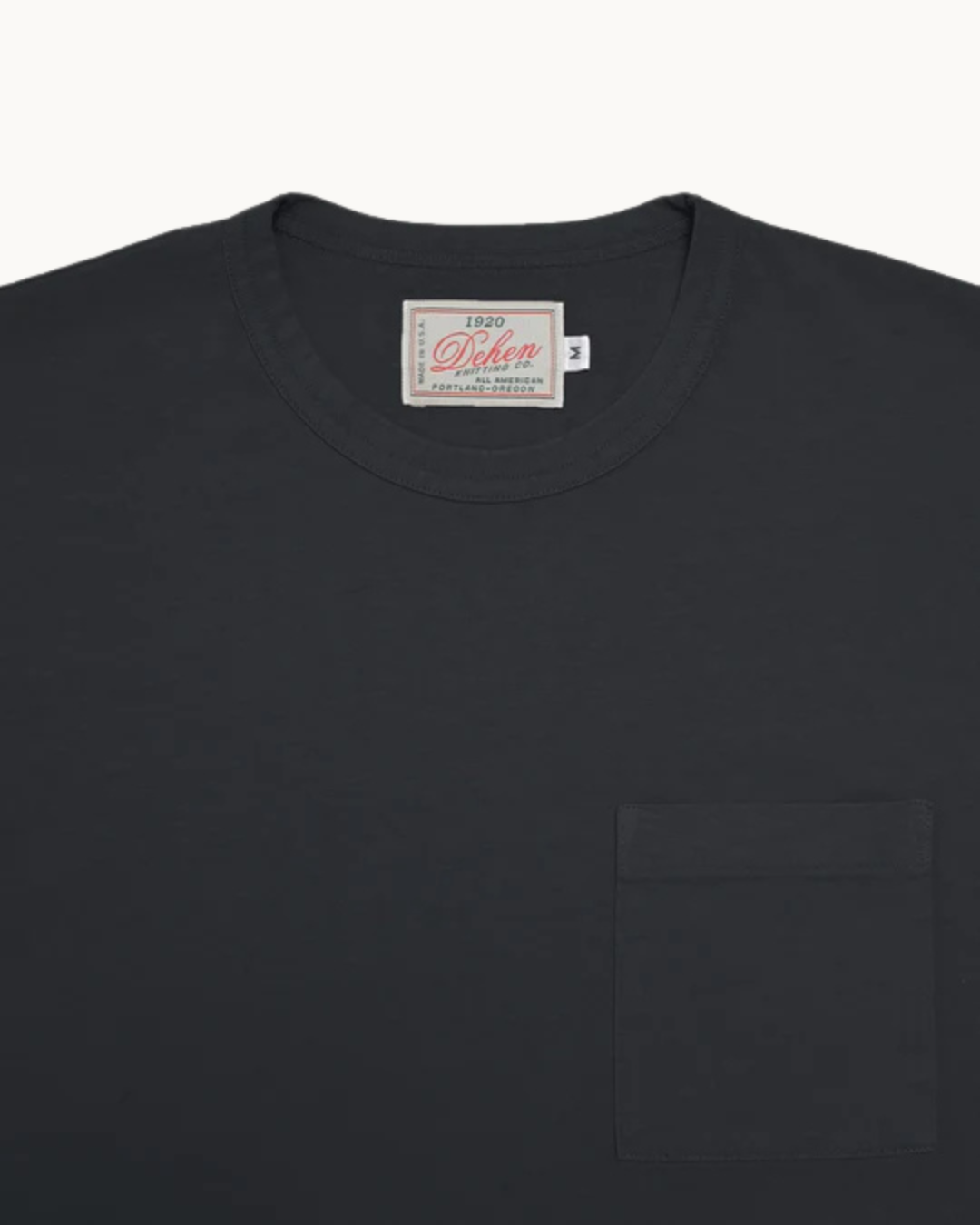 Single Pocket Tee - Dark Charcoal by Dehen 1920