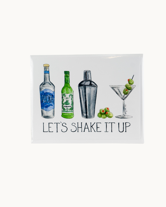 Martini Shake it Up Card by Amy Wike Illustration