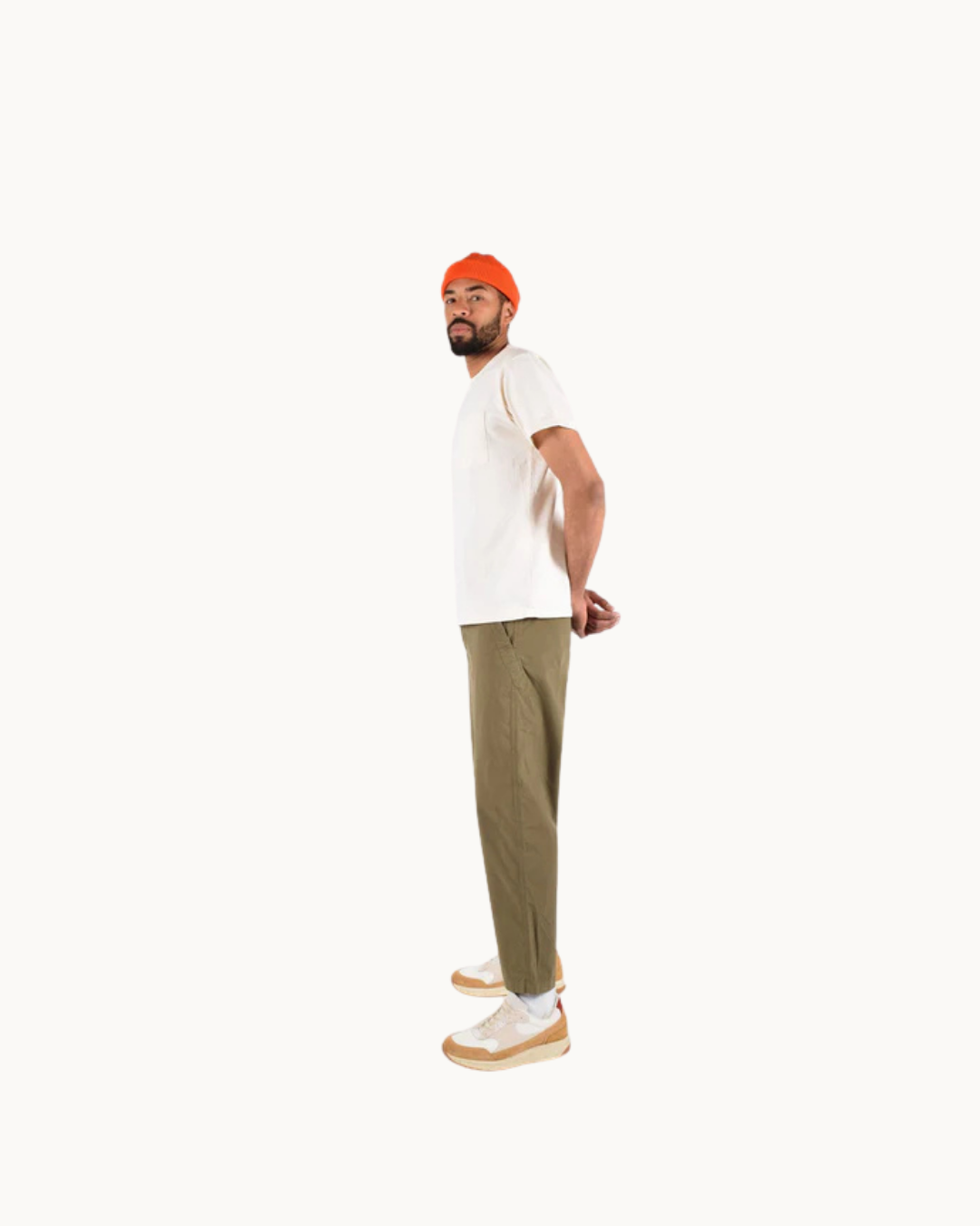 Single Pocket Tee - Natural by Dehen 1920