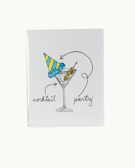 Cocktail Party Card by Amy Wike Illustration