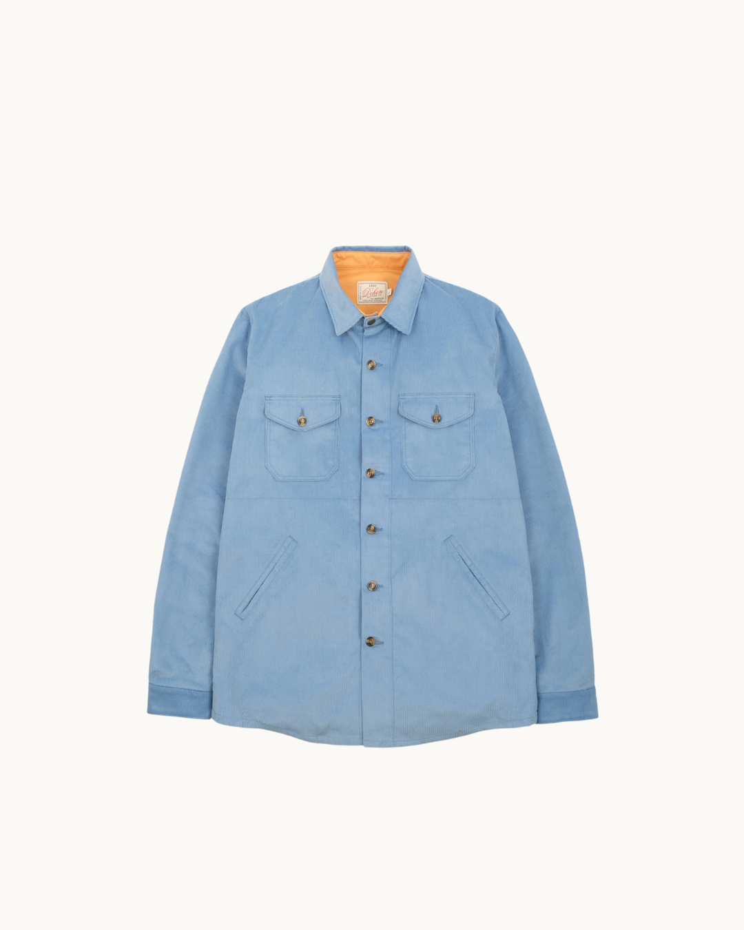 Crissman Overshirt - Dusty Blue 14 Wale Corduroy by Dehen 1920