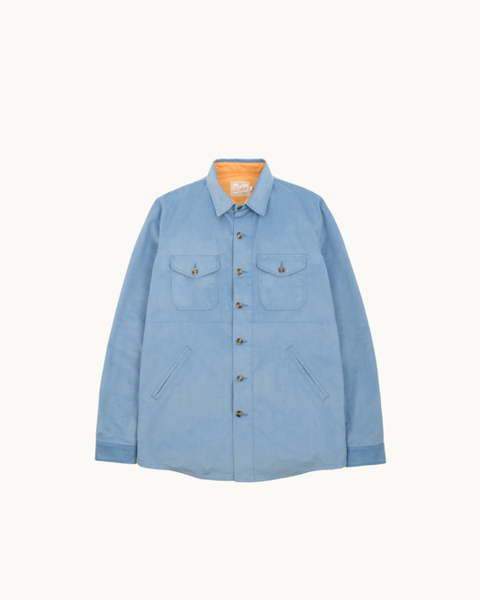 Crissman Overshirt - Dusty Blue 14 Wale Corduroy by Dehen 1920