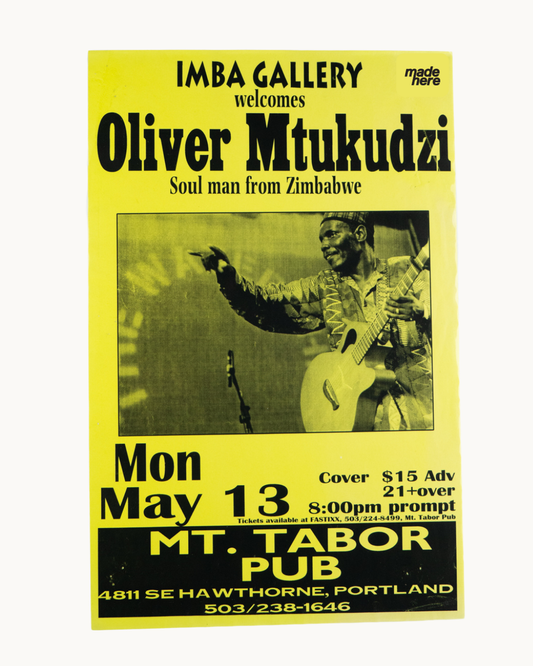 Oliver Mtukudzi at Mt Tabor Pub by Keeping it Reel