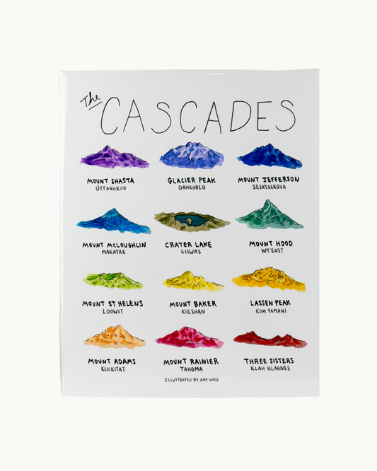 The Cascades Print by Amy Wike Illustration